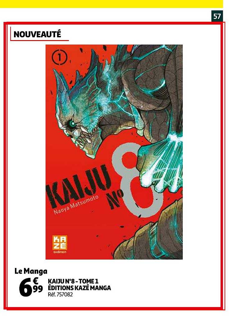 kaiju n°8 - tome 1 éditions kazé manga