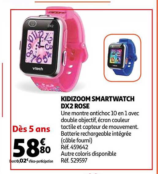 kdizoom smartwatch dx2 rose