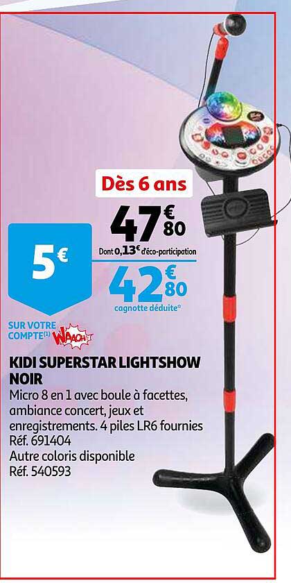 kidi superstar lightshow noir