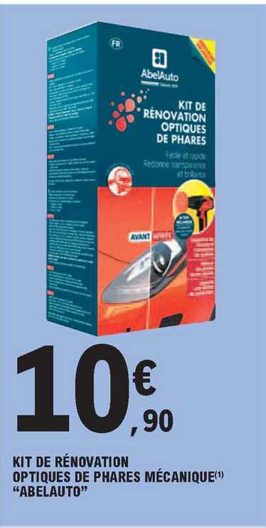 kit de rénovation optiques de phares mécanique "abelauto"