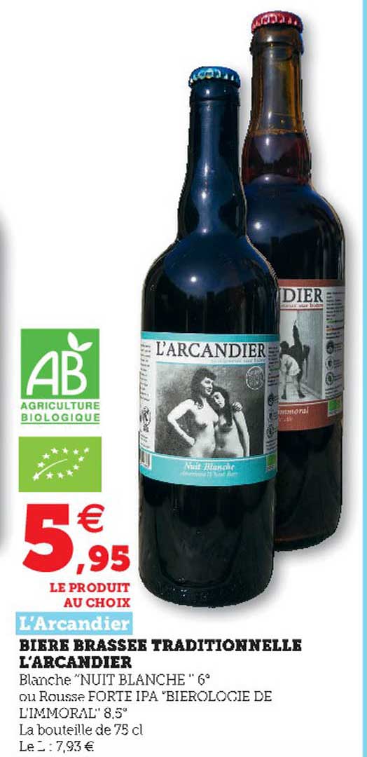 l'arcandier bière brassée traditionnelle l'arcandier