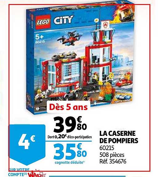 la caserne de pompiers lego city