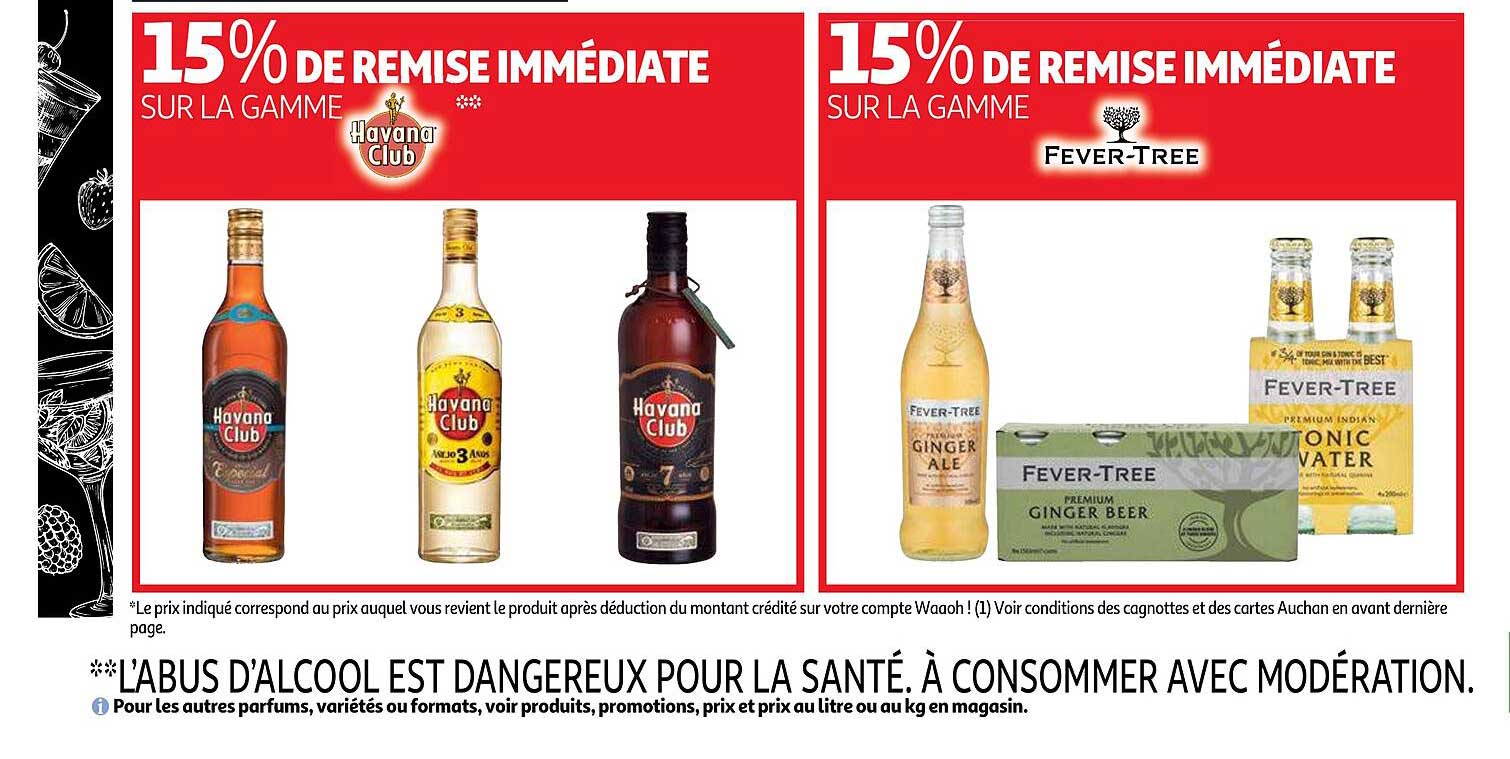 la gamme havana club, la gamme fever-tree