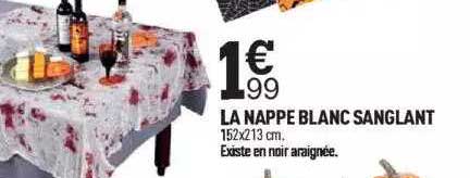 la nappe blanc sanglant