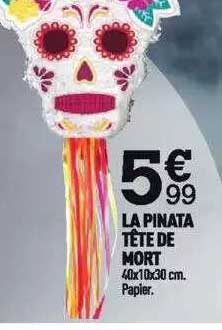 la pinata tête de mort