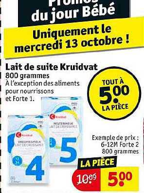 lait de suite kruidvat