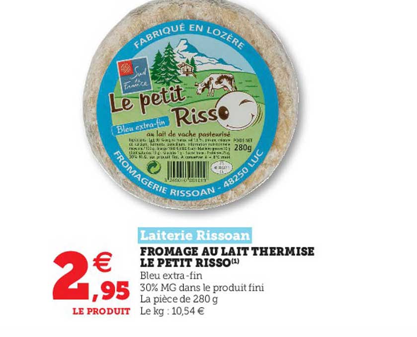 Laiterie Rissoan Fromage Au Lait Thermise Le Petit Risso