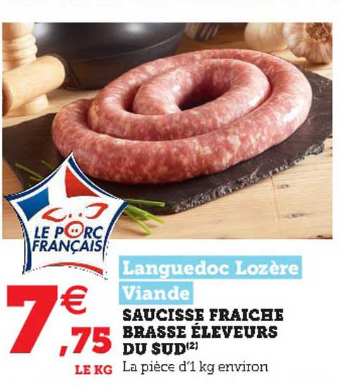 languedoc lozère saucisse fraîche brasse éleveurs du sud