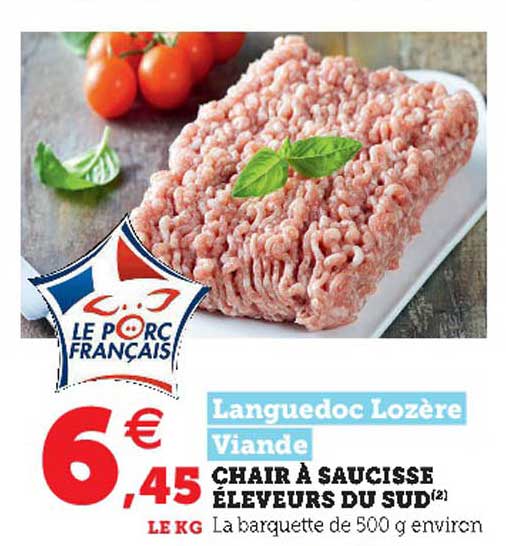 languedoc lozère viande chair à saucisse éleveurs du sud