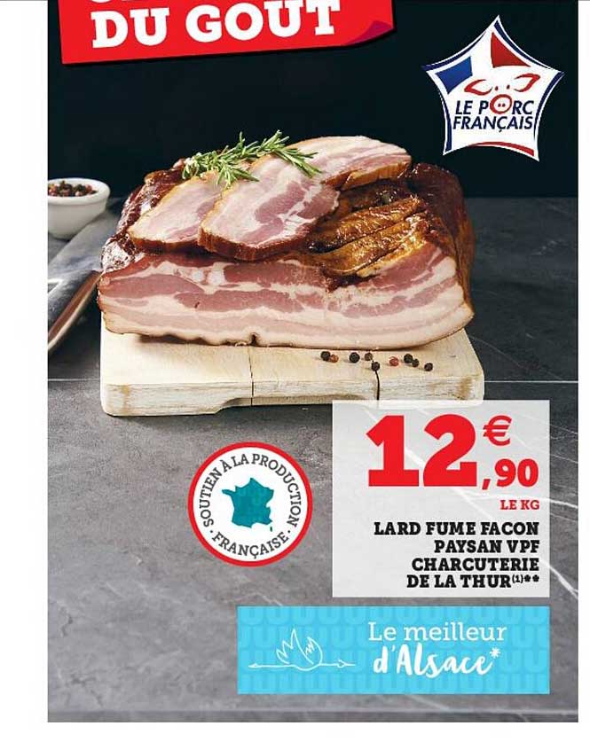 lard fumé façon payson vpf charcuterie de la thur