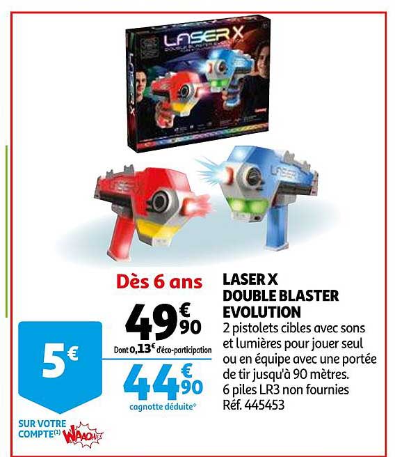 laser x double blaster évolution
