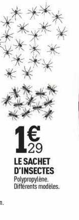 le sachet d'insectes