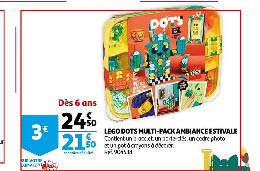 lego dots multi-pack ambiance estivale