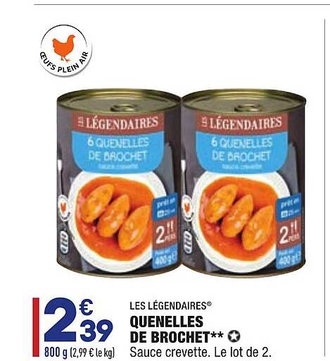les légendaires quenelles de brochet