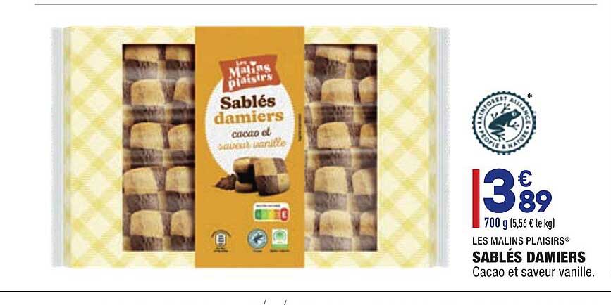 les malins plaisirs sablés damiers