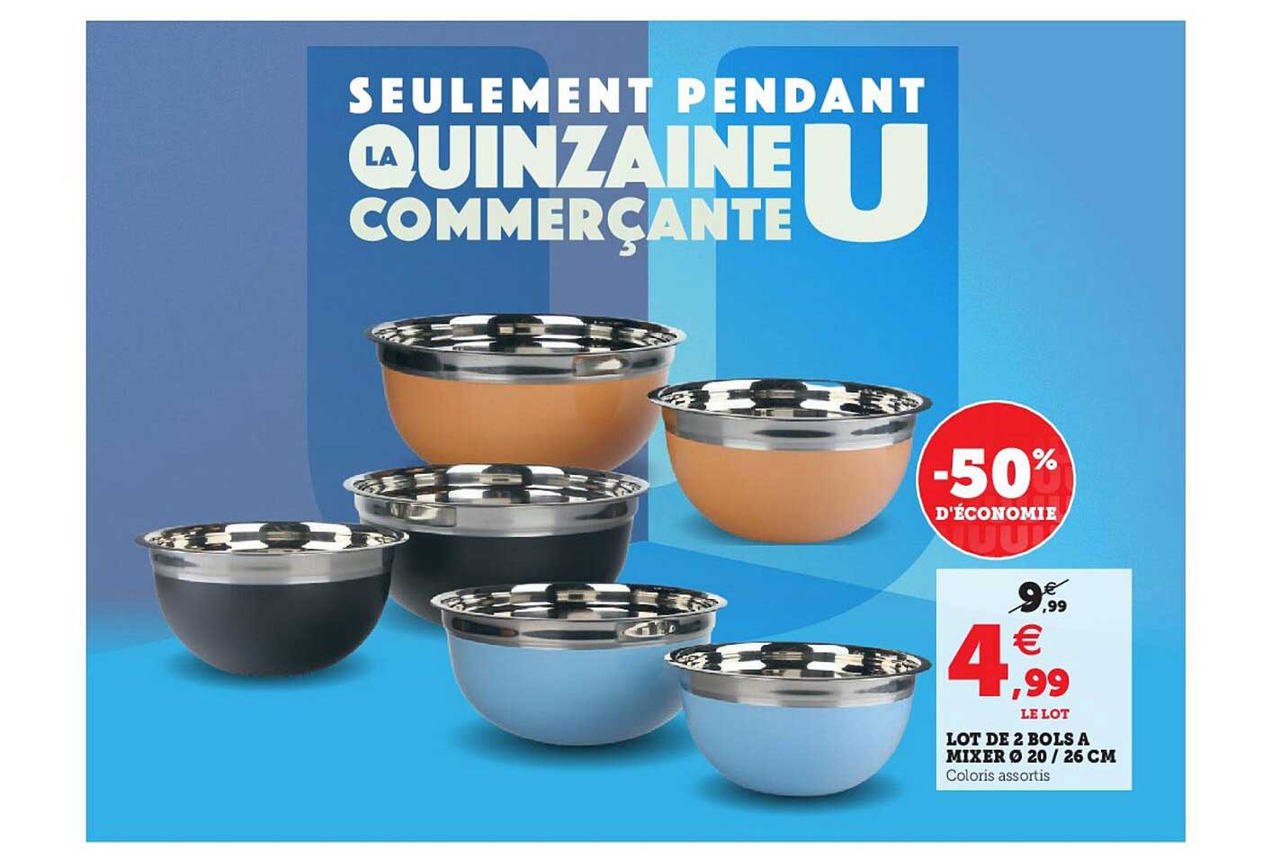 Lot De 2 Bols à Mixer ø 20 26 Cm