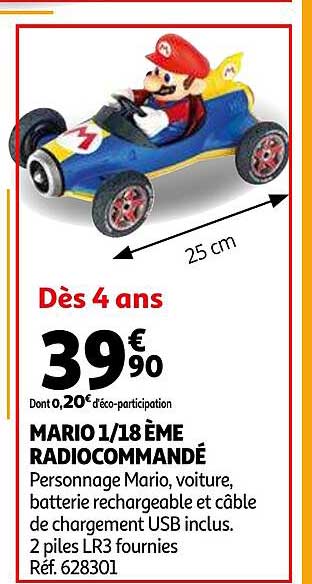 mario 1-18 ème radiocommandé