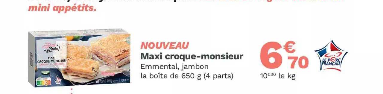 maxi croque-monsieur