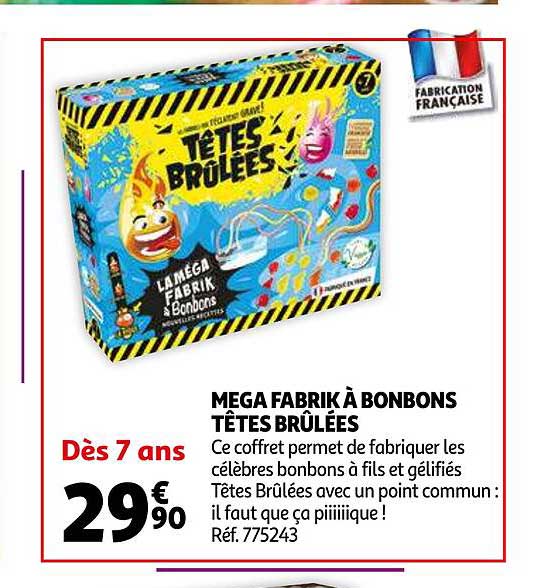 mega fabrik à bonbons têtes brûlées