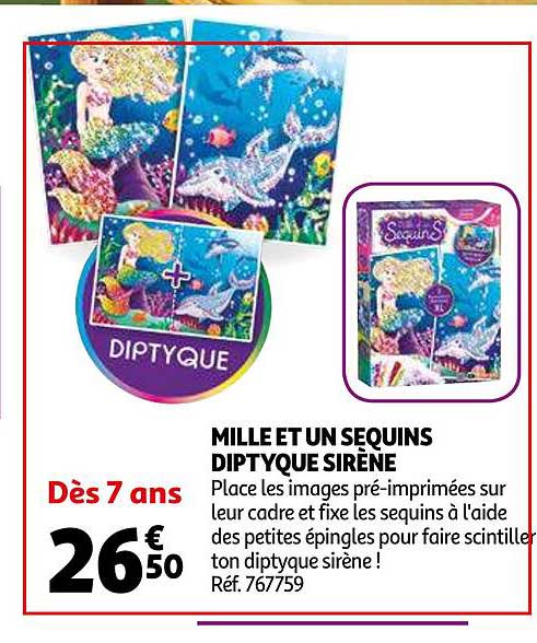 mille et un sequins diptyque sirène