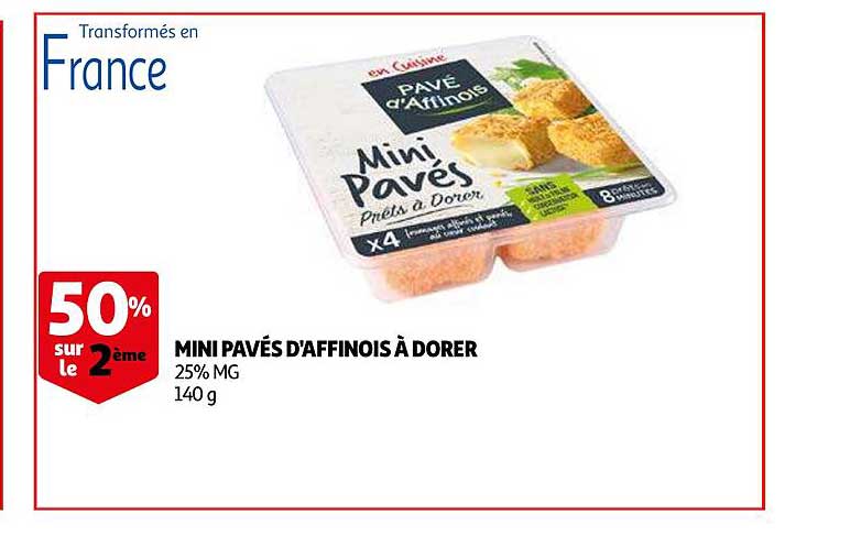 Mini Pavés D'affinois à Dorer
