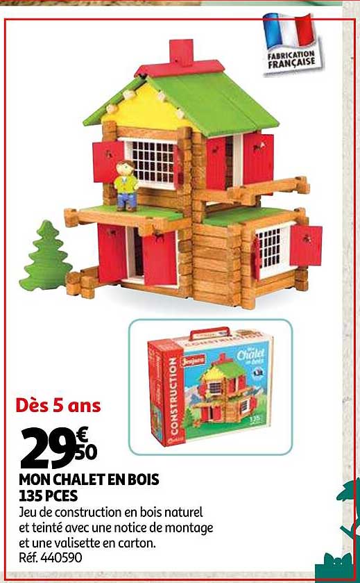 mon chalet en bois 135 pces