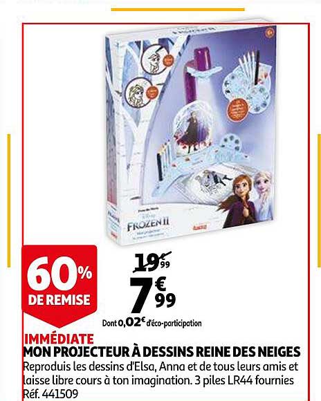 mon projecteur à dessins reine des neiges