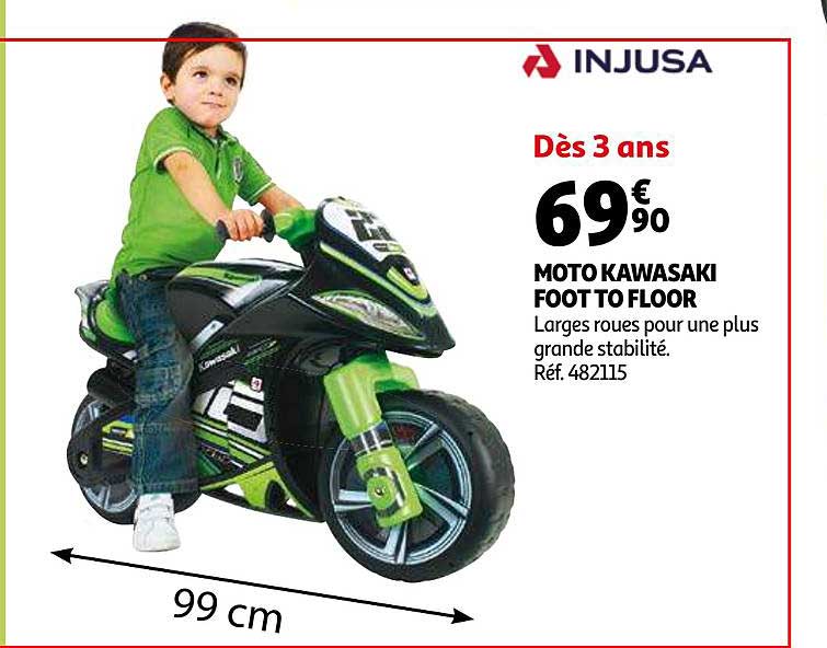 moto kawasaki foot to floor