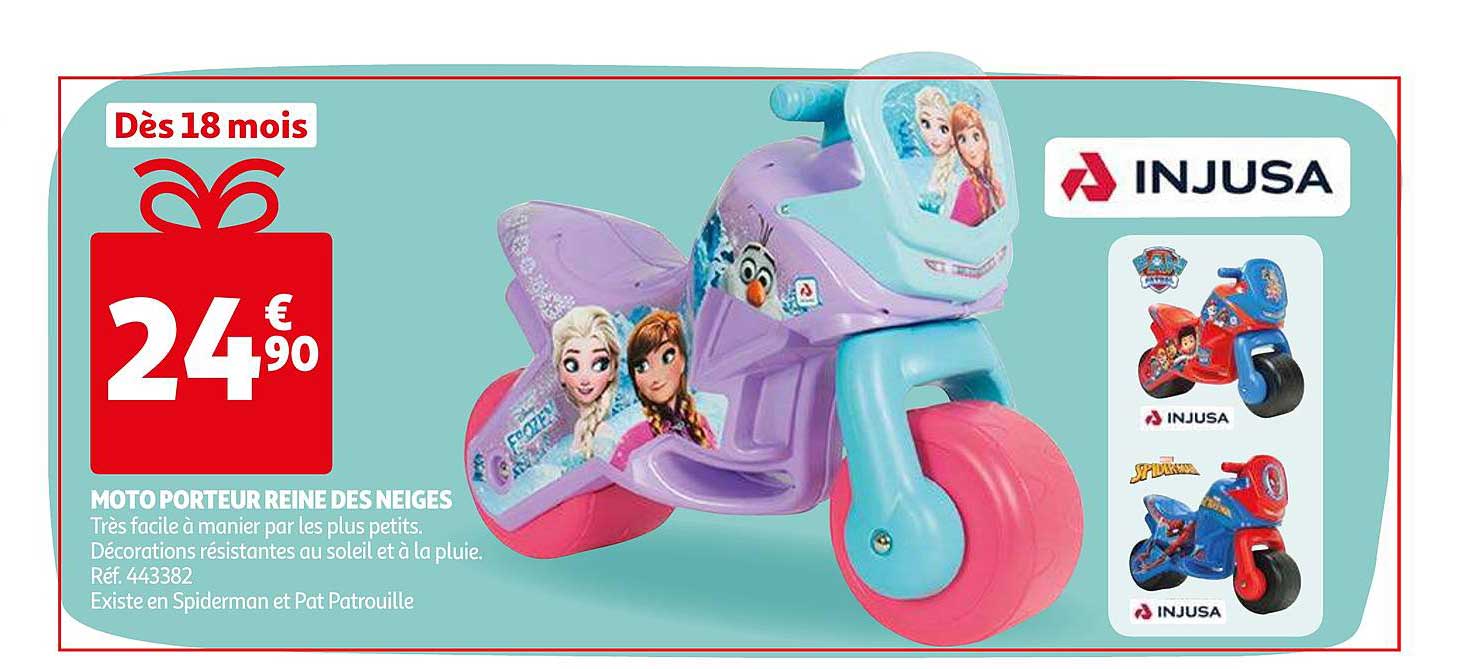 moto porteur reine des neiges