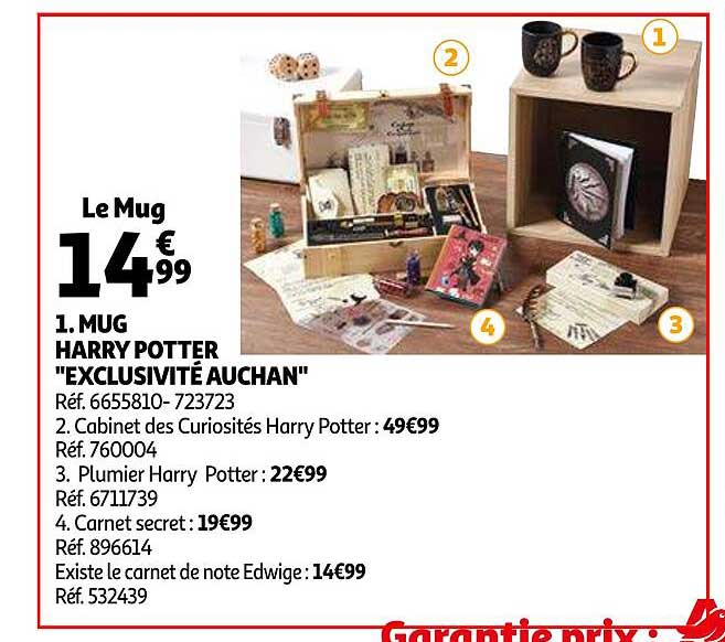 mug harry potter "exlusivité auchan"
