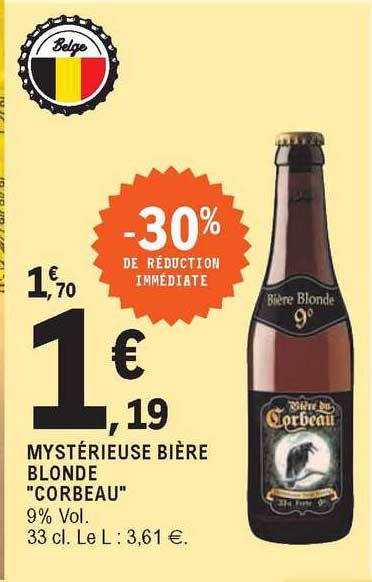 mystérieuse bière blonde "corbeau"