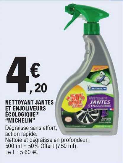 nettoyant jantes et enjoliveurs écologique "michelin"