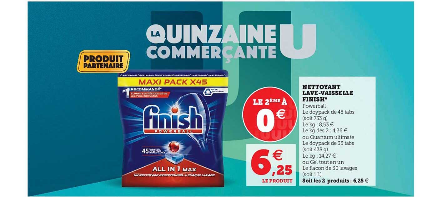 nettoyant lave-vaisselle finish