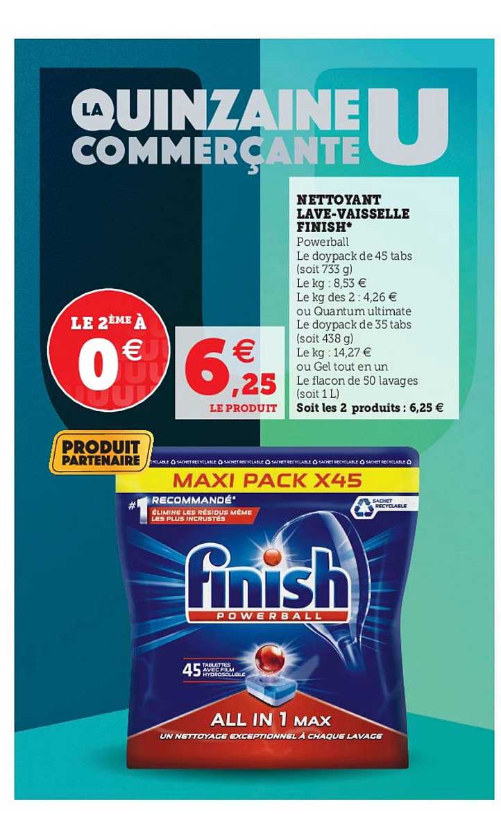 nettoyant lave-vaisselle finish