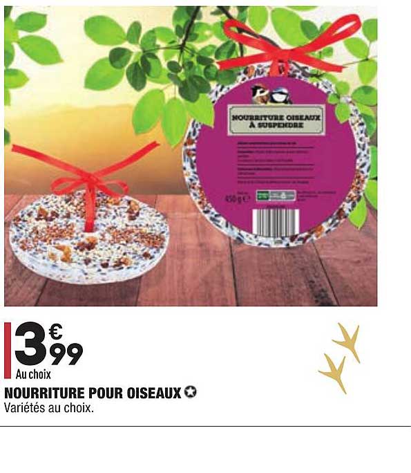 nourriture pour oiseaux