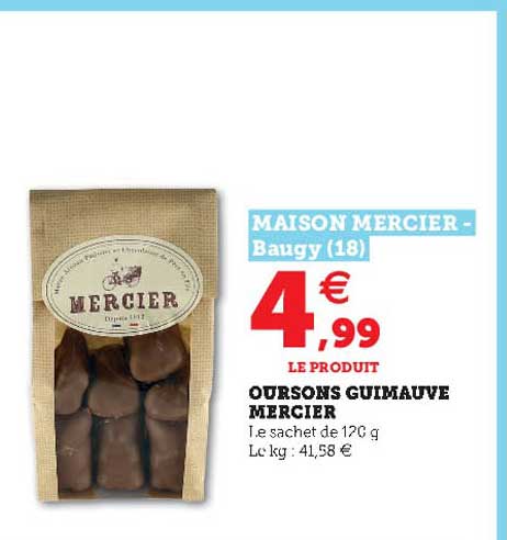oursons guimauve mercier