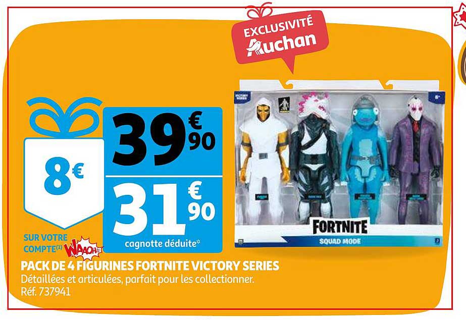 pack de 4 figurines fortnite victory series