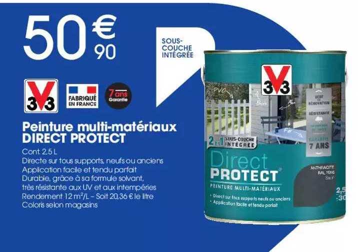 peinture multi-matériaux direct protect
