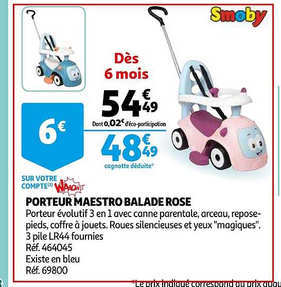 porteur maestro balade rose