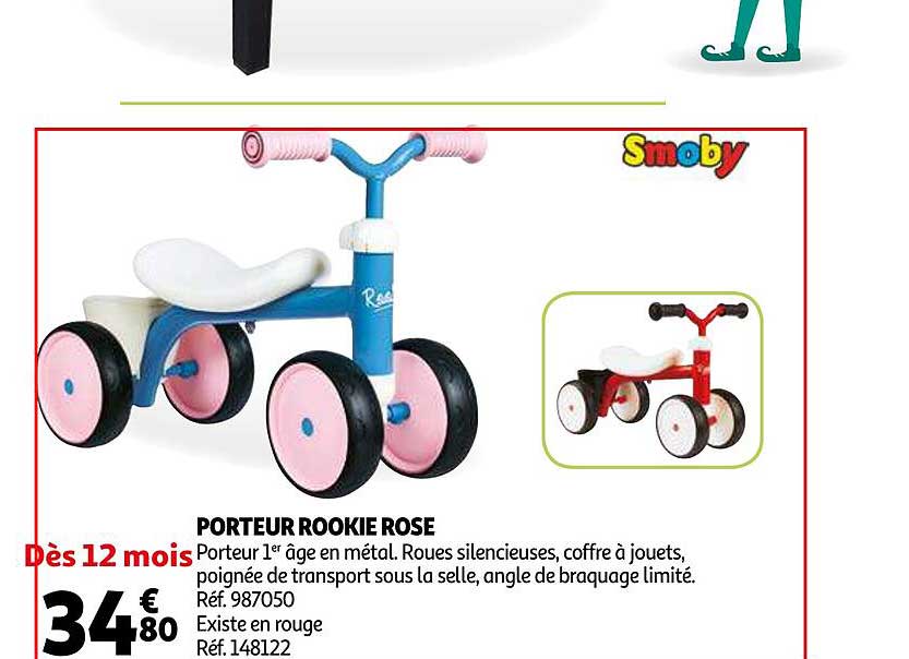 porteur rookie rose