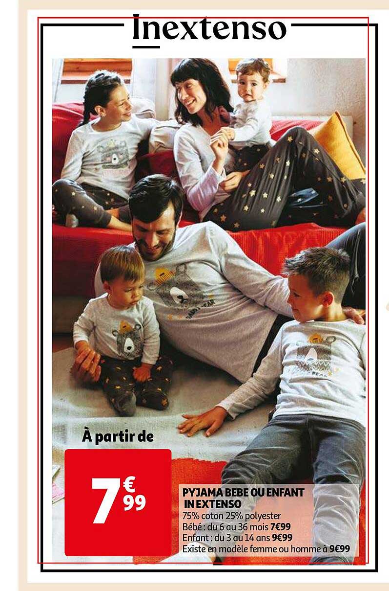 pyjama bébé ou enfant in extenso