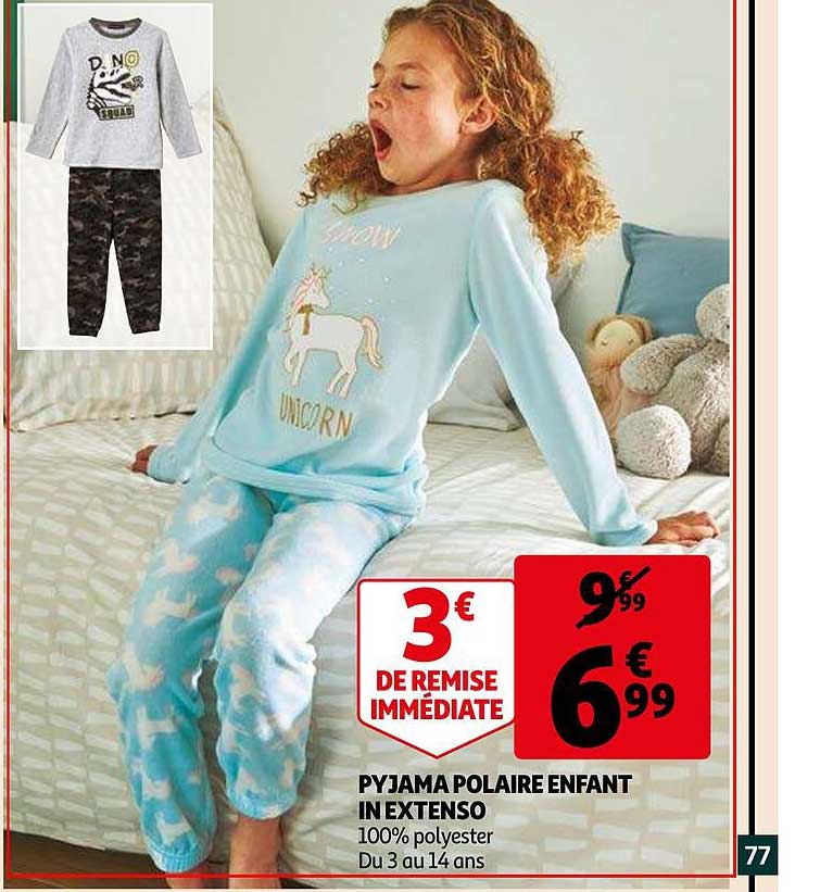 pyjama polaire enfant in extenso