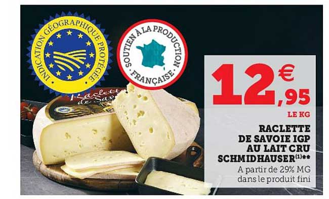 Raclette De Savoie Igp Au Lait Cru Schmidhauser