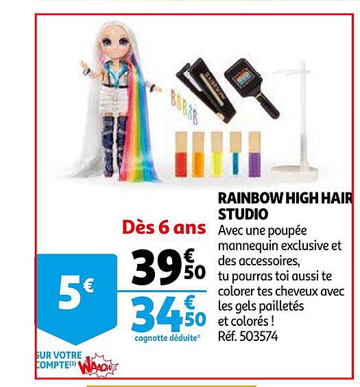 rainbow high hair studio