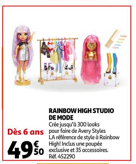 rainbow high studio de mode