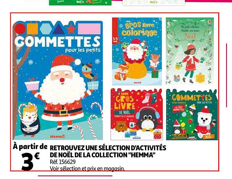 retrouvez une sélection d'activités de noël de la collection "hemma"