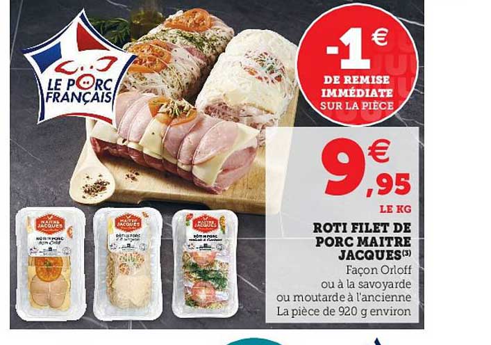 rôti filet de porc maître jacques