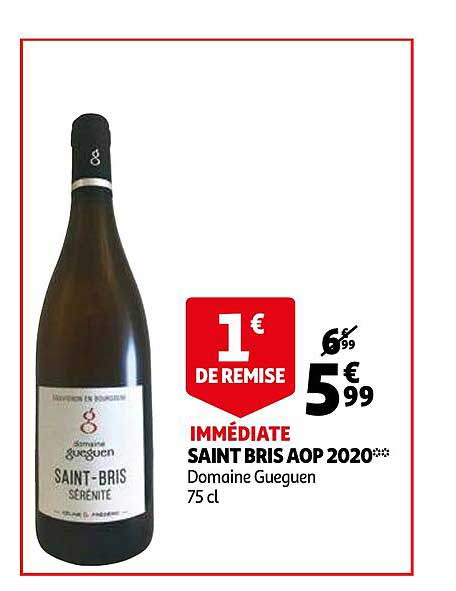 saint bris aop 2020 domaine gueguen