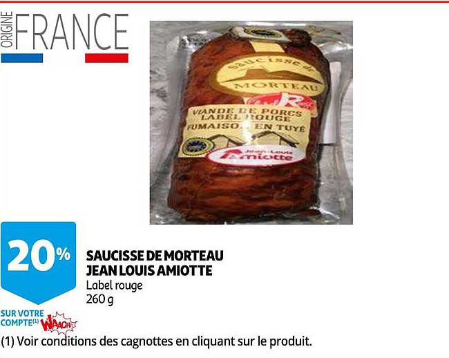 saucisse de morteau jean louis amiotte