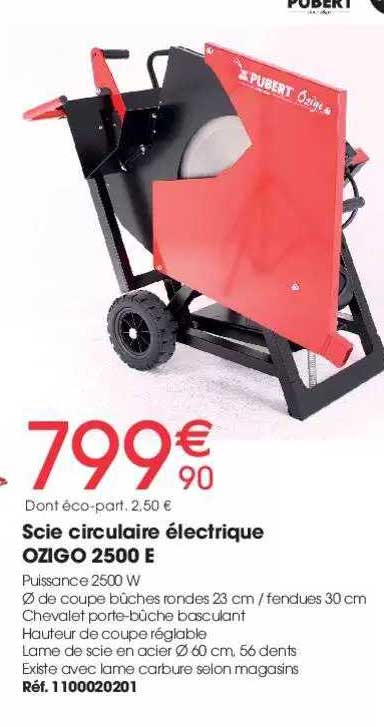 scie circulaire électrique ozigo 2500 e